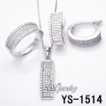 Micro pavimenta la joyería de la plata esterlina 925 para la hembra (YS-1514)